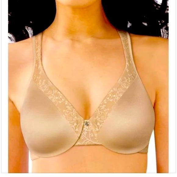 Bali Women's Cool Conceal Minimizer Non-Foam Underwire Bra 40D #116 - Picture 1 of 10